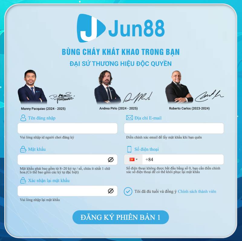 Khám Phá Jun88 – Sân Chơi Cá Cược Đẳng Cấp Quốc Tế 4 Đăng Ký Tài Khoản Tại Jun88