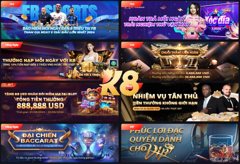 K8 Tặng 100K Đăng Ký - Cơ Hội Làm Giàu Free Cho Newbie 2 Giới Thiệu Về K8