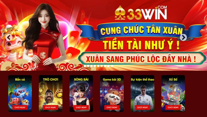 33Win - Nhà Cái Uy Tín Hàng Đầu Châu Á 4 Hệ Thống Trò Chơi Tại 33Win