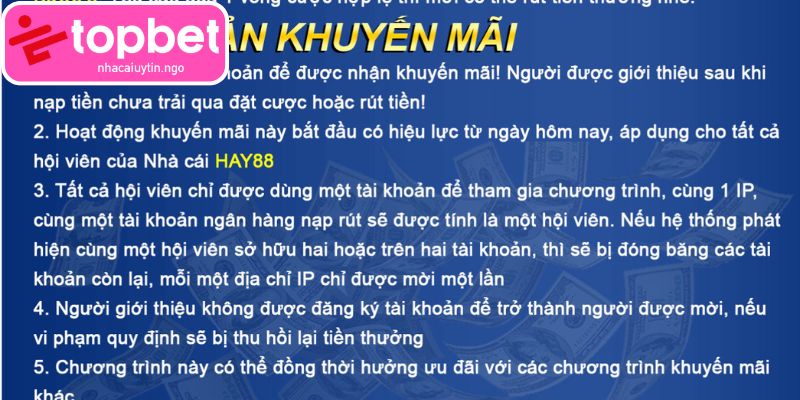 Tránh các hành vi bị từ chối, từ đó mất cơ hội nhận ưu đãi